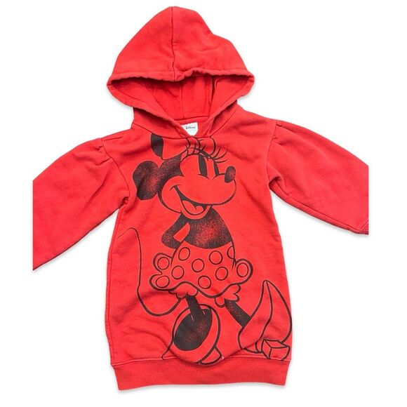 VGUC babyGap Disney Hoodie Dress / Toddler Girl Size 3T / Minnie Mouse - Picture 1 of 4